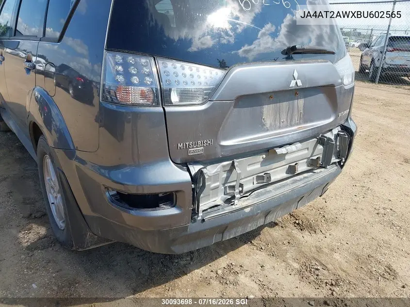 2011 Mitsubishi Outlander Es VIN: JA4AT2AWXBU602565 Lot: 30093698