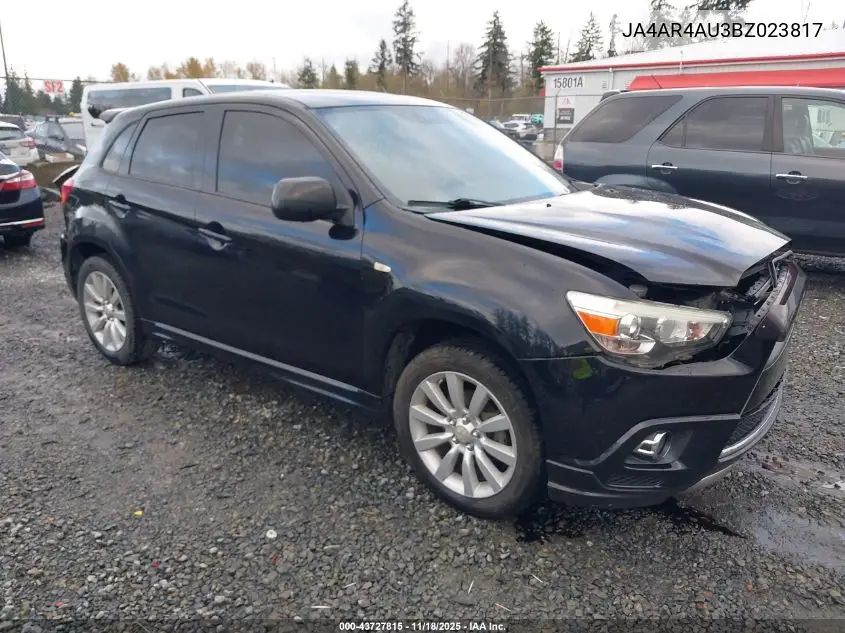 JA4AR4AU3BZ023817 2011 Mitsubishi Outlander Sport Se