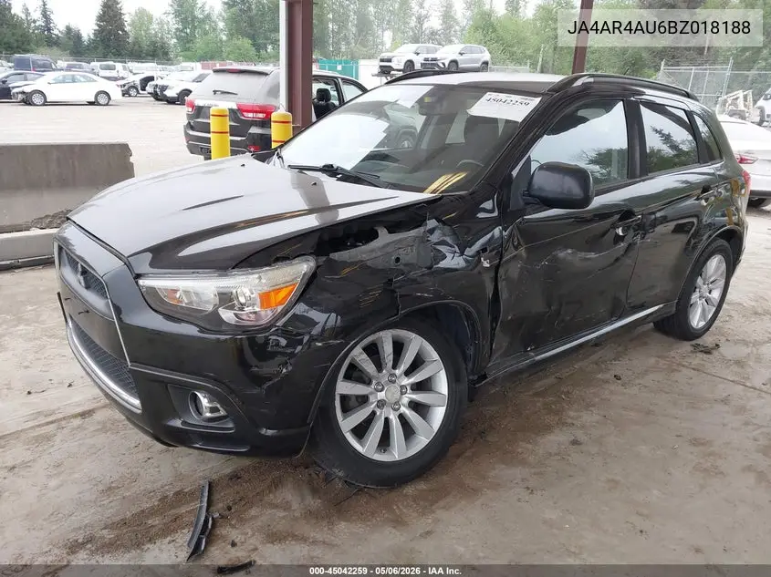 2011 Mitsubishi Outlander Sport Se VIN: JA4AR4AU6BZ018188 Lot: 45042259
