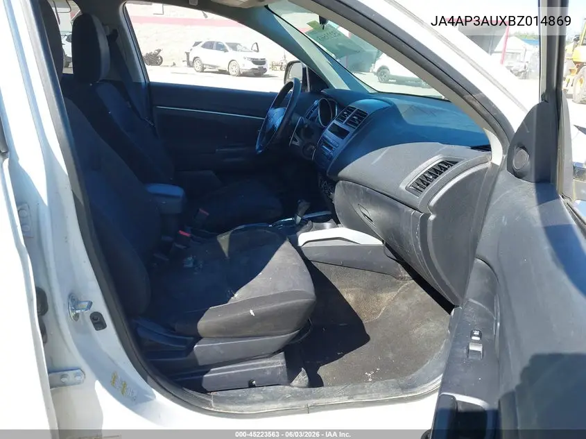 2011 Mitsubishi Outlander Sport Es VIN: JA4AP3AUXBZ014869 Lot: 45223563