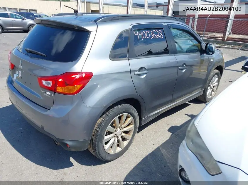 2011 Mitsubishi Outlander Sport Se VIN: JA4AR4AU2BZ004109 Lot: 45413019