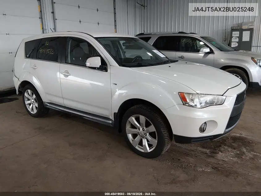 2011 Mitsubishi Outlander Gt VIN: JA4JT5AX2BU025248 Lot: 45419583