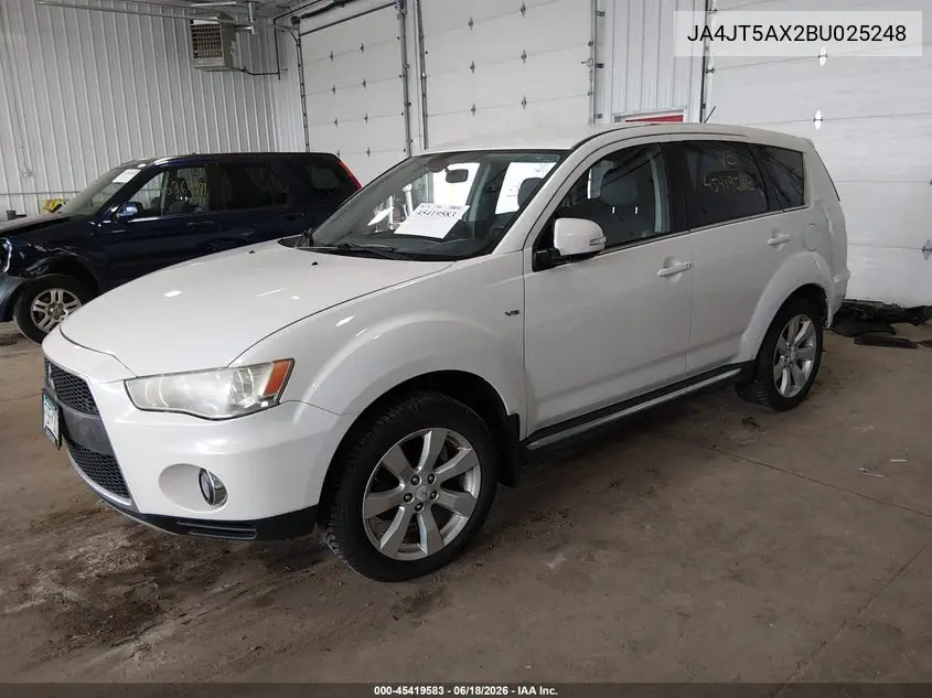 2011 Mitsubishi Outlander Gt VIN: JA4JT5AX2BU025248 Lot: 45419583