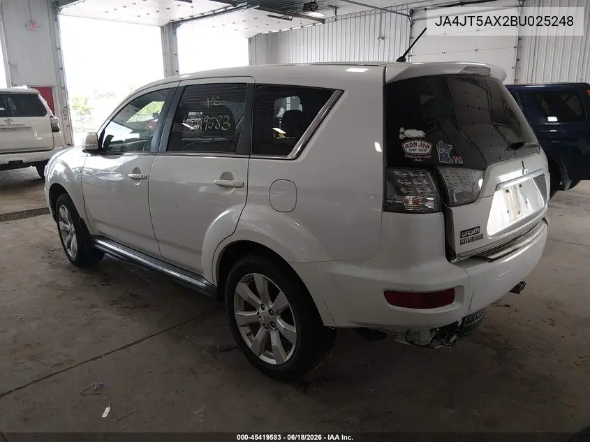 2011 Mitsubishi Outlander Gt VIN: JA4JT5AX2BU025248 Lot: 45419583