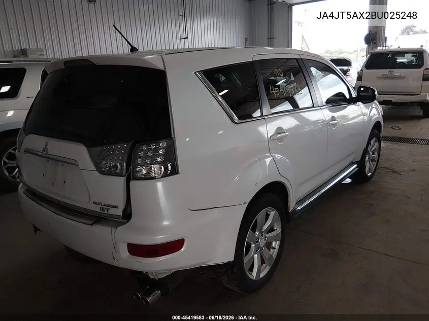 2011 Mitsubishi Outlander Gt VIN: JA4JT5AX2BU025248 Lot: 45419583