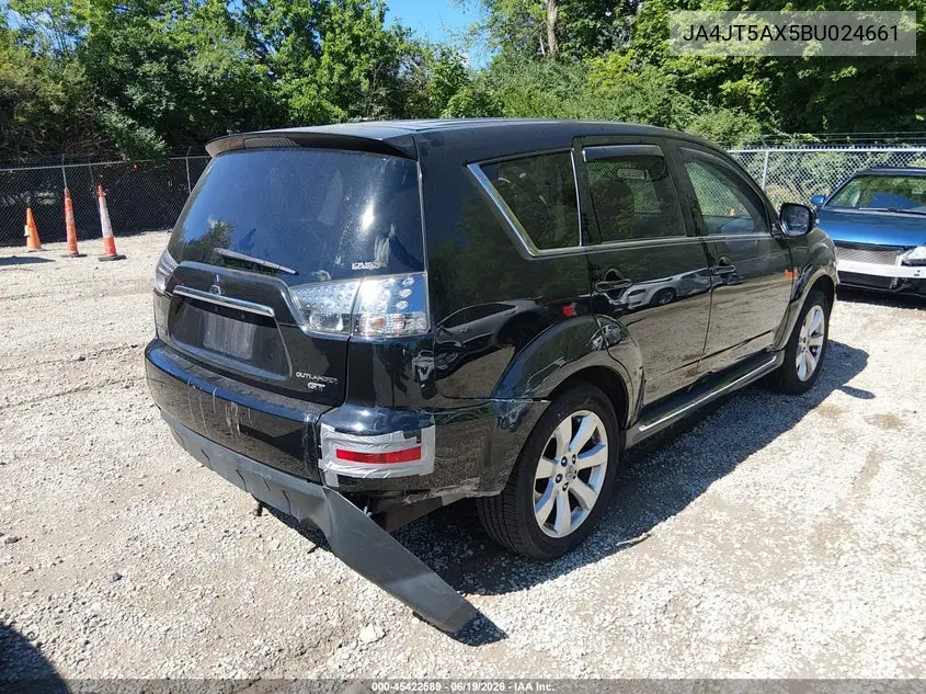 2011 Mitsubishi Outlander Gt VIN: JA4JT5AX5BU024661 Lot: 45422589