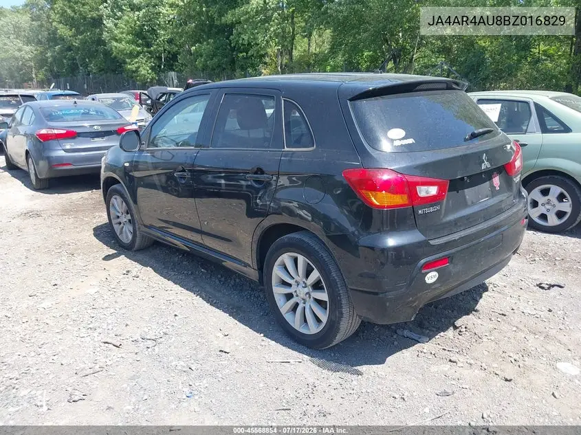 2011 Mitsubishi Outlander Sport Se VIN: JA4AR4AU8BZ016829 Lot: 45568854