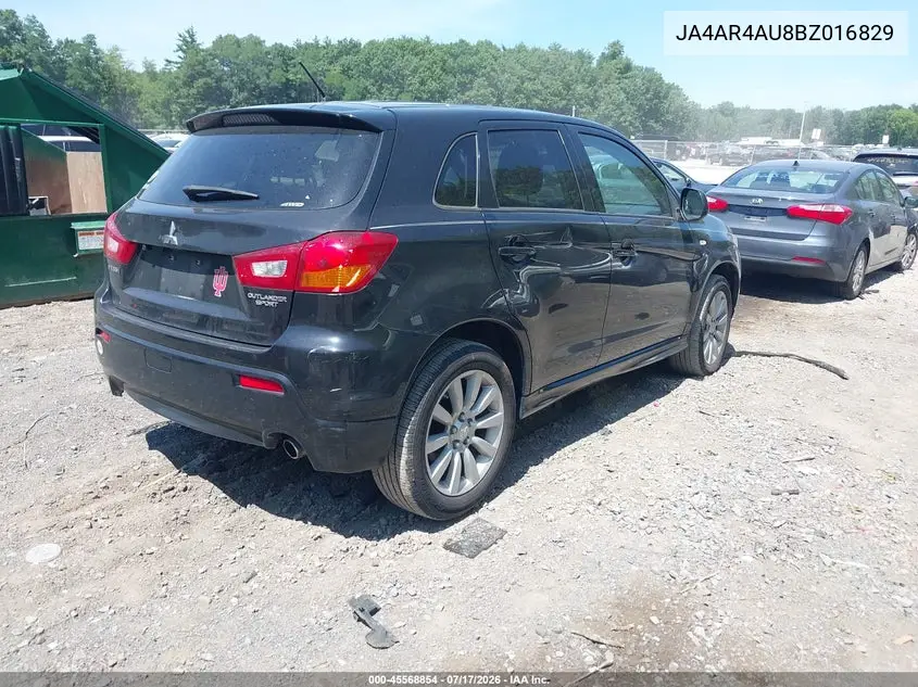 2011 Mitsubishi Outlander Sport Se VIN: JA4AR4AU8BZ016829 Lot: 45568854