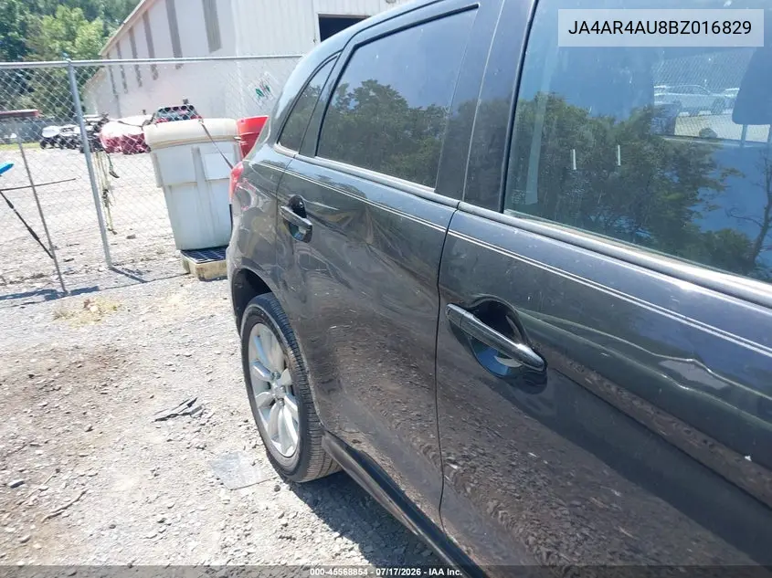 2011 Mitsubishi Outlander Sport Se VIN: JA4AR4AU8BZ016829 Lot: 45568854
