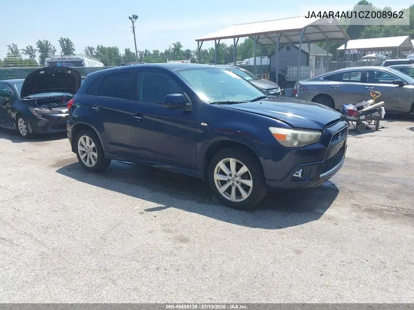 2012 Mitsubishi Outlander Sport Se VIN: JA4AR4AU1CZ008962 Lot: 45588126