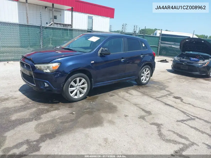 2012 Mitsubishi Outlander Sport Se VIN: JA4AR4AU1CZ008962 Lot: 45588126