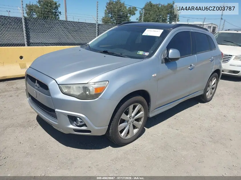 2012 Mitsubishi Outlander Sport Se VIN: JA4AR4AU6CZ003787 Lot: 45628667