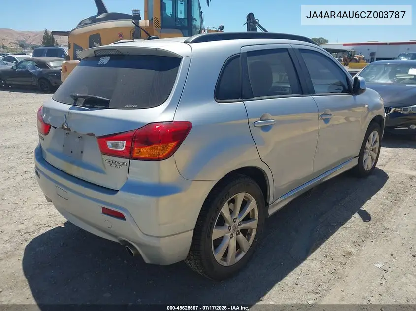 2012 Mitsubishi Outlander Sport Se VIN: JA4AR4AU6CZ003787 Lot: 45628667