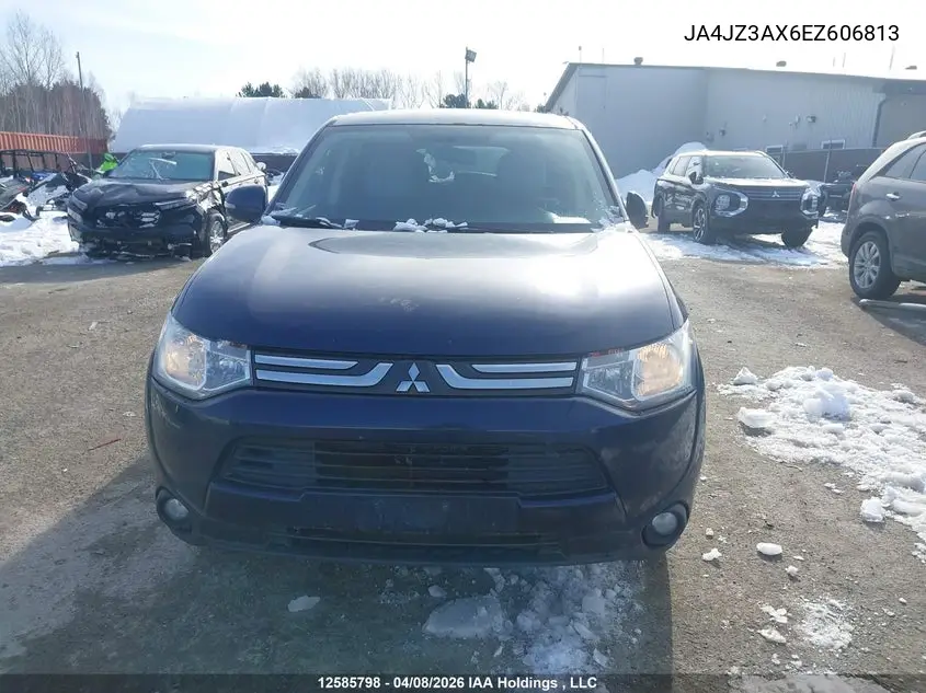 2014 Mitsubishi Outlander Se VIN: JA4JZ3AX6EZ606813 Lot: 12585798