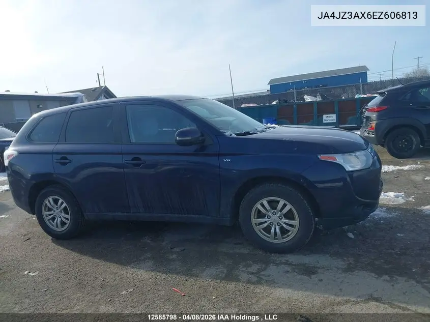 2014 Mitsubishi Outlander Se VIN: JA4JZ3AX6EZ606813 Lot: 12585798