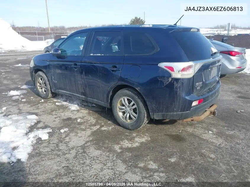 2014 Mitsubishi Outlander Se VIN: JA4JZ3AX6EZ606813 Lot: 12585798