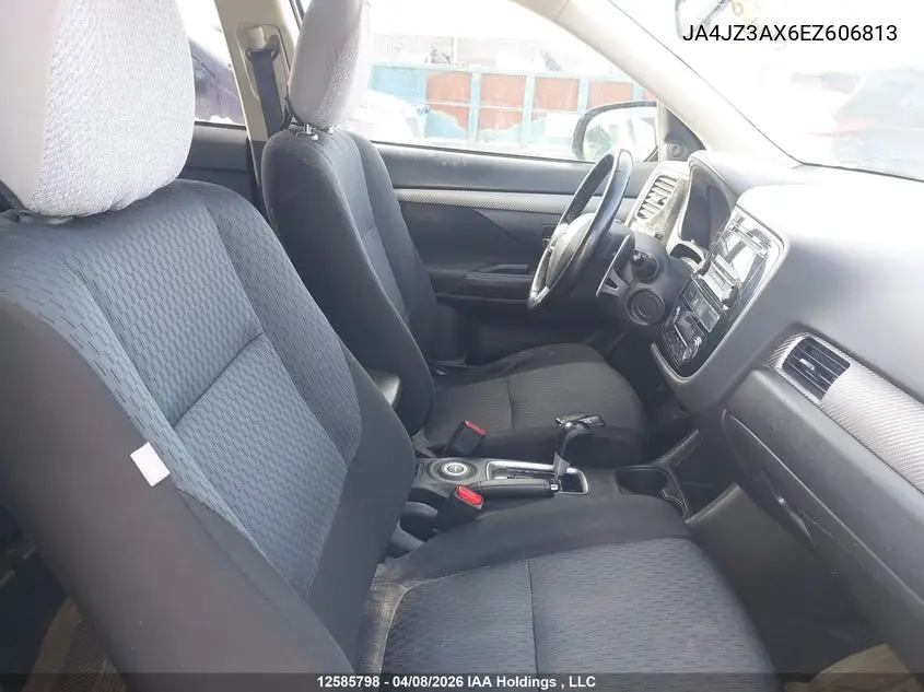 2014 Mitsubishi Outlander Se VIN: JA4JZ3AX6EZ606813 Lot: 12585798