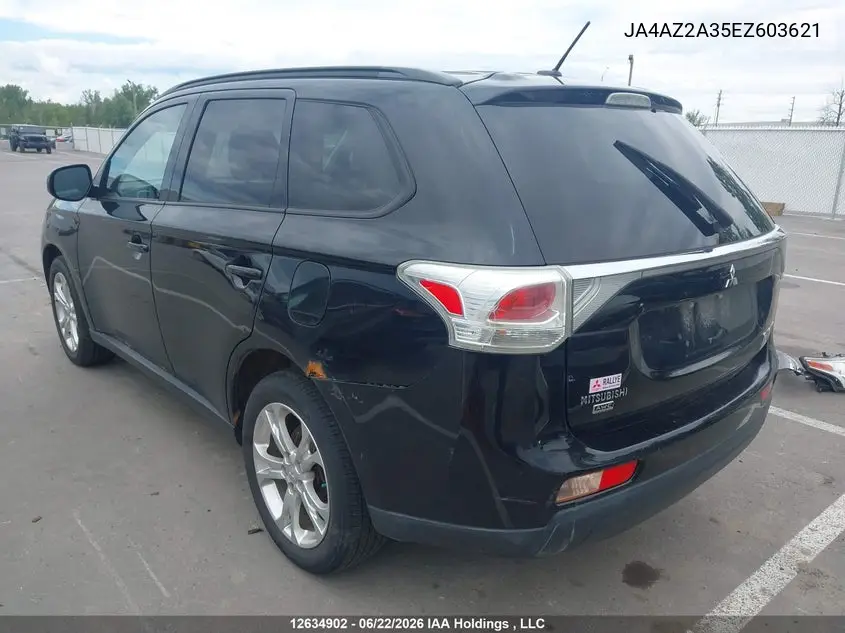 2014 Mitsubishi Outlander Es VIN: JA4AZ2A35EZ603621 Lot: 12634902