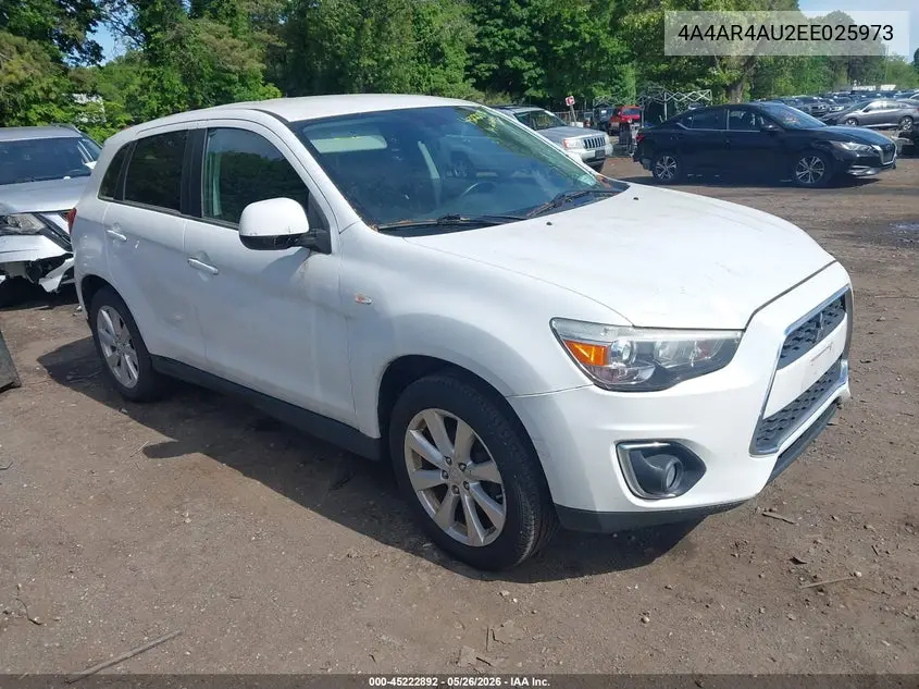 2014 Mitsubishi Outlander Sport Se VIN: 4A4AR4AU2EE025973 Lot: 45222892