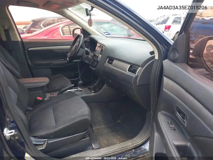 2014 Mitsubishi Outlander Se VIN: JA4AD3A35EZ015206 Lot: 45394899
