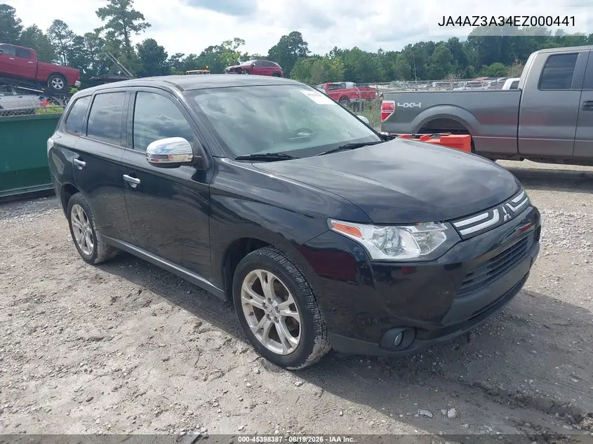 2014 Mitsubishi Outlander Se VIN: JA4AZ3A34EZ000441 Lot: 45398387