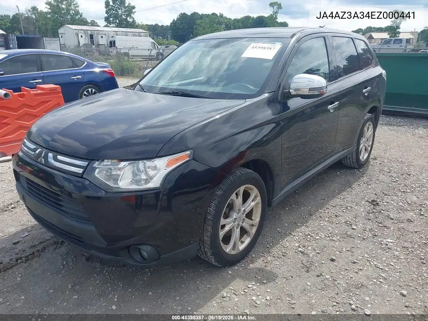 2014 Mitsubishi Outlander Se VIN: JA4AZ3A34EZ000441 Lot: 45398387