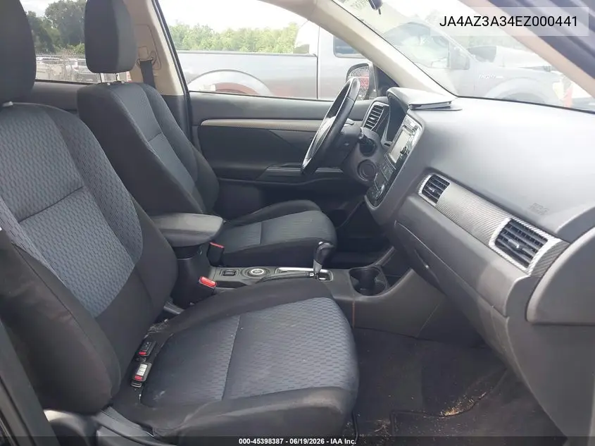 2014 Mitsubishi Outlander Se VIN: JA4AZ3A34EZ000441 Lot: 45398387