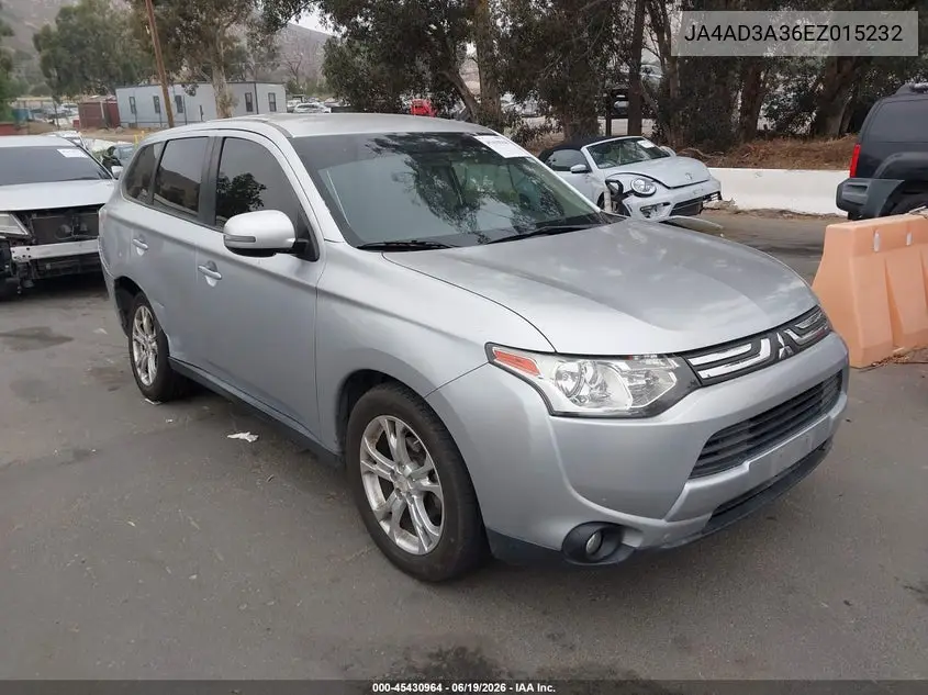 2014 Mitsubishi Outlander Se VIN: JA4AD3A36EZ015232 Lot: 45430964