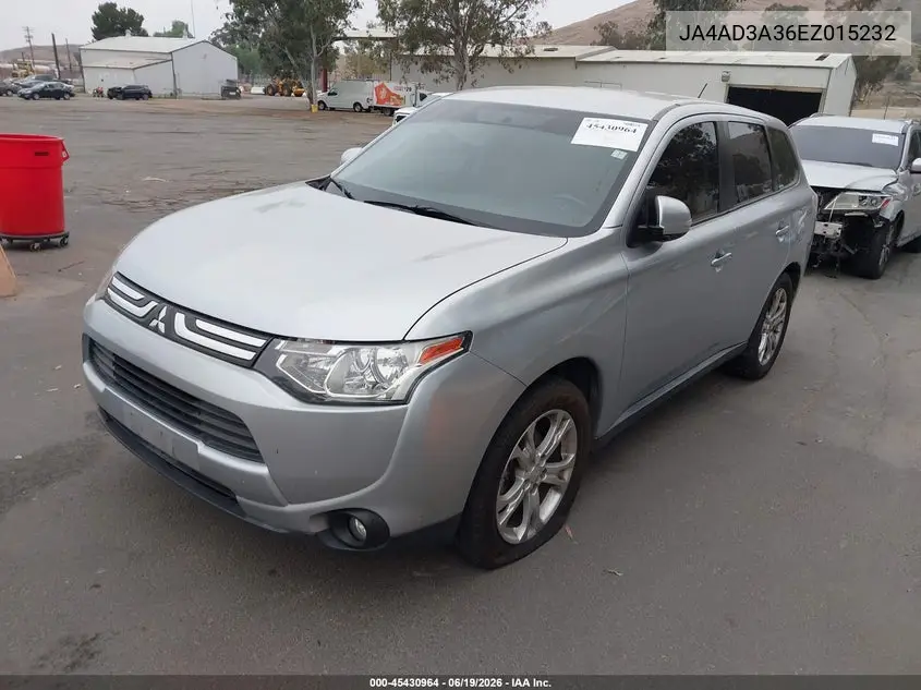 2014 Mitsubishi Outlander Se VIN: JA4AD3A36EZ015232 Lot: 45430964