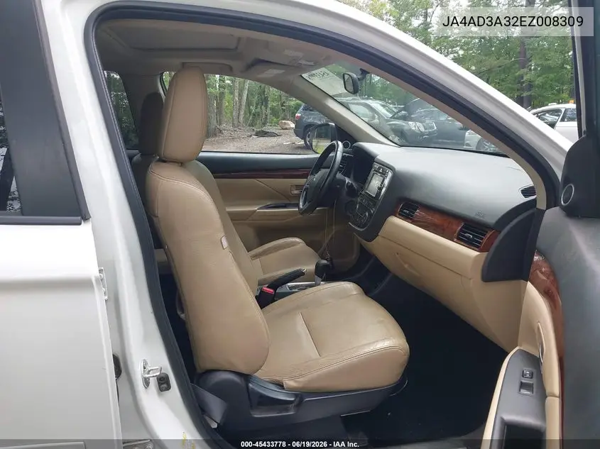2014 Mitsubishi Outlander Se VIN: JA4AD3A32EZ008309 Lot: 45433778