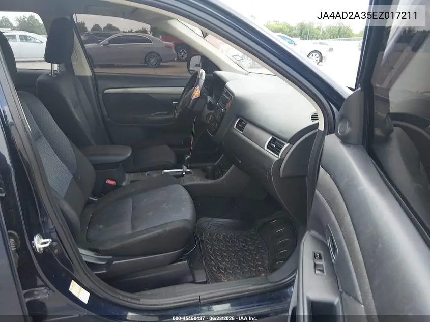 2014 Mitsubishi Outlander Es VIN: JA4AD2A35EZ017211 Lot: 45450437