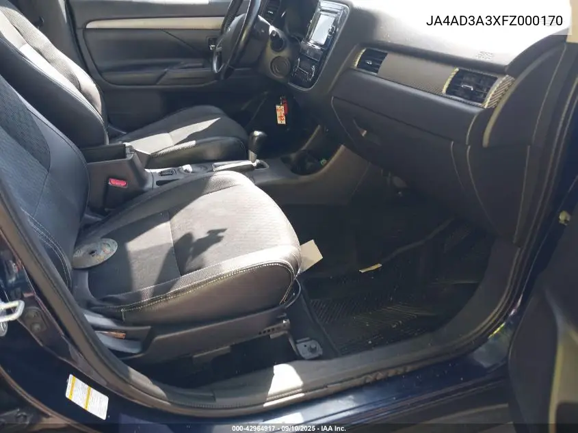 JA4AD3A3XFZ000170 2015 Mitsubishi Outlander Se