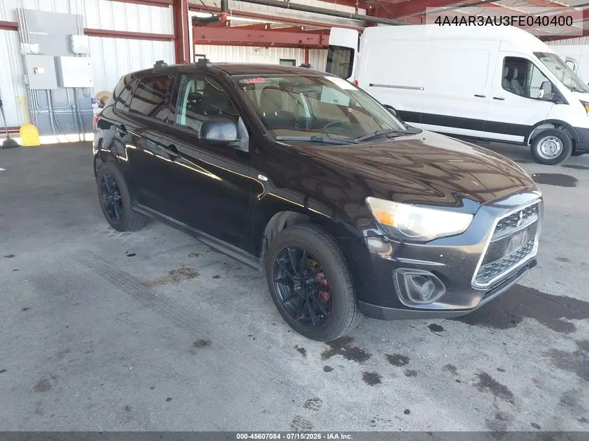 2015 Mitsubishi Outlander Sport Es VIN: 4A4AR3AU3FE040400 Lot: 45607084