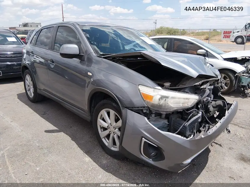 2015 Mitsubishi Outlander Sport Es VIN: 4A4AP3AU4FE046339 Lot: 45635028
