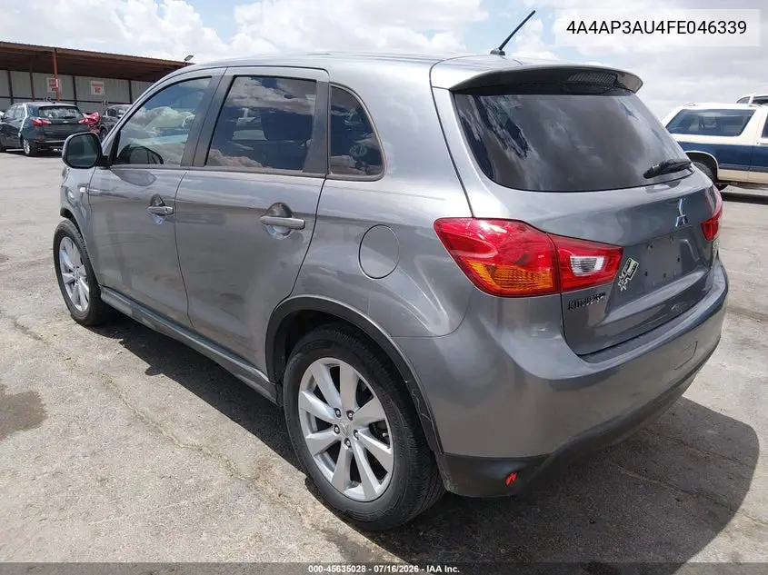 2015 Mitsubishi Outlander Sport Es VIN: 4A4AP3AU4FE046339 Lot: 45635028