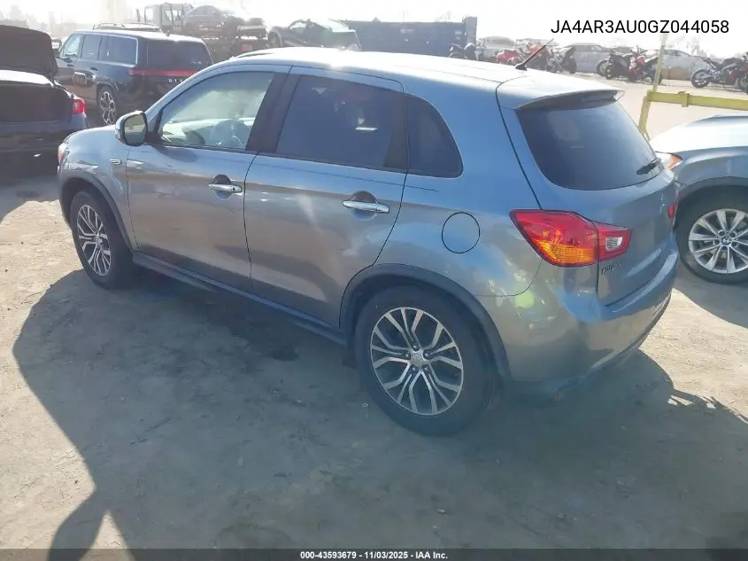 JA4AR3AU0GZ044058 2016 Mitsubishi Outlander Sport 2.0 Es