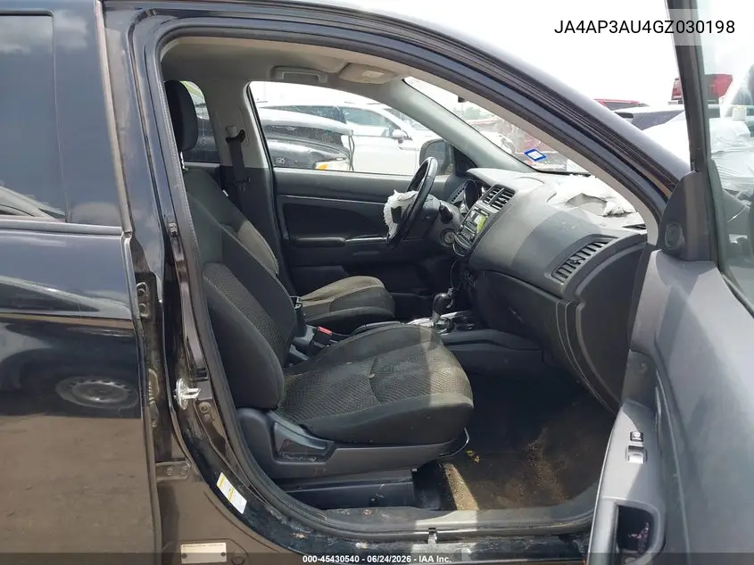 2016 Mitsubishi Outlander Sport 2.0 Es VIN: JA4AP3AU4GZ030198 Lot: 45430540