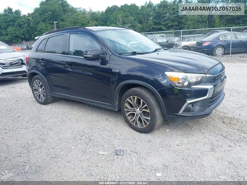 2016 Mitsubishi Outlander Sport 2.4 Gt VIN: JA4AR4AW1GZ057036 Lot: 45634947