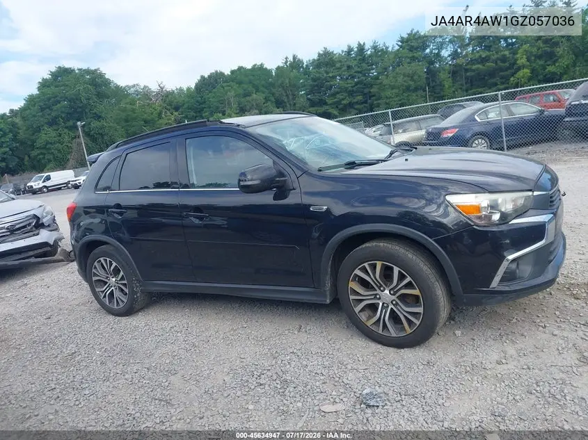 2016 Mitsubishi Outlander Sport 2.4 Gt VIN: JA4AR4AW1GZ057036 Lot: 45634947