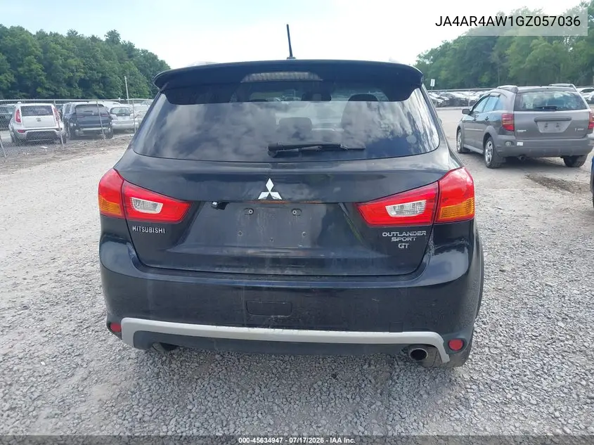 2016 Mitsubishi Outlander Sport 2.4 Gt VIN: JA4AR4AW1GZ057036 Lot: 45634947