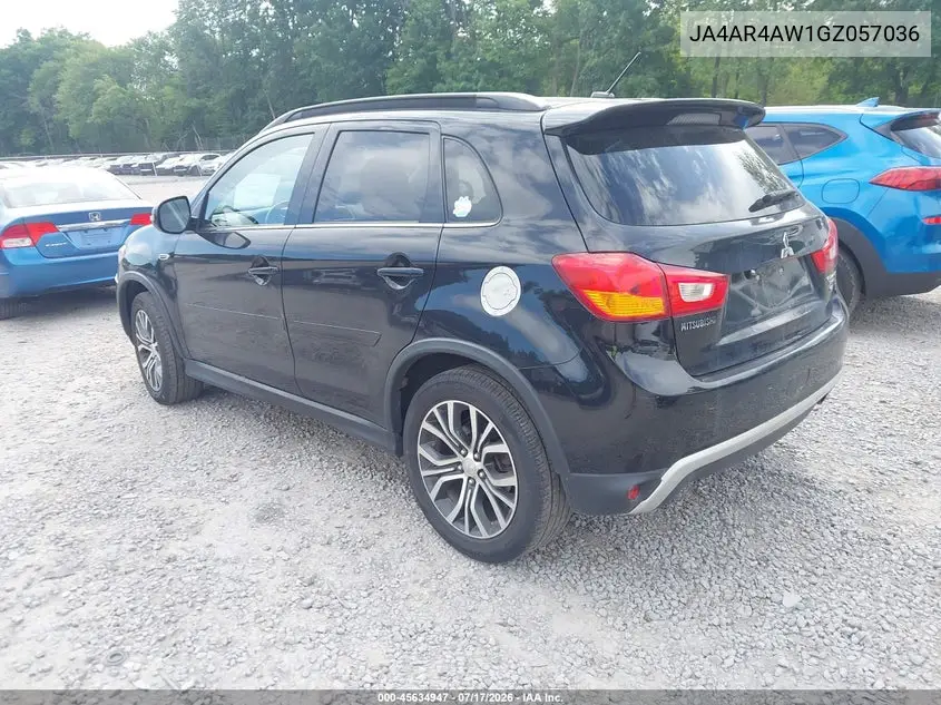 2016 Mitsubishi Outlander Sport 2.4 Gt VIN: JA4AR4AW1GZ057036 Lot: 45634947