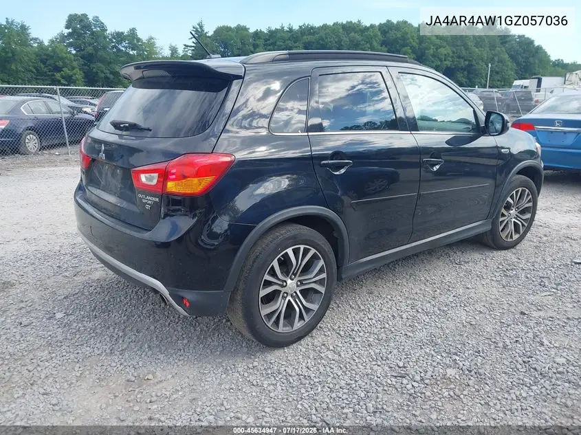 2016 Mitsubishi Outlander Sport 2.4 Gt VIN: JA4AR4AW1GZ057036 Lot: 45634947
