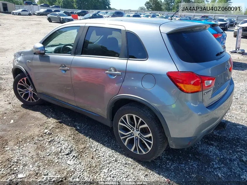 2016 Mitsubishi Outlander Sport 2.0 Es VIN: JA4AP3AU4GZ060091 Lot: 45669083