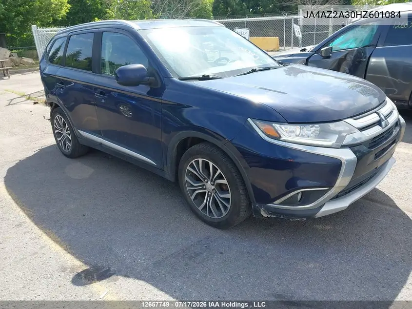 2017 Mitsubishi Outlander Es VIN: JA4AZ2A30HZ601084 Lot: 12657749X