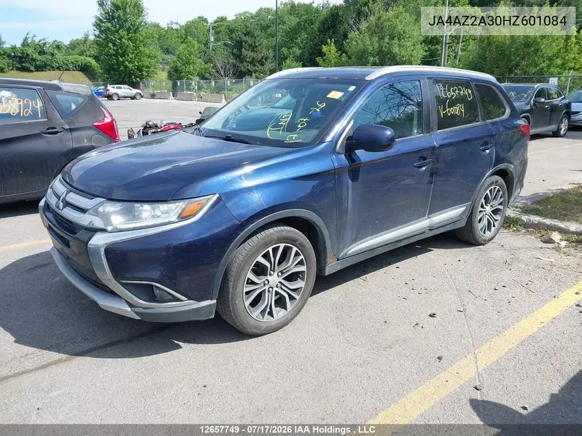 2017 Mitsubishi Outlander Es VIN: JA4AZ2A30HZ601084 Lot: 12657749X