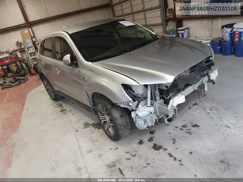 2017 Mitsubishi Outlander Sport 2.0 Es/2.0 Le VIN: JA4AP3AU8HZ030108 Lot: 45451568