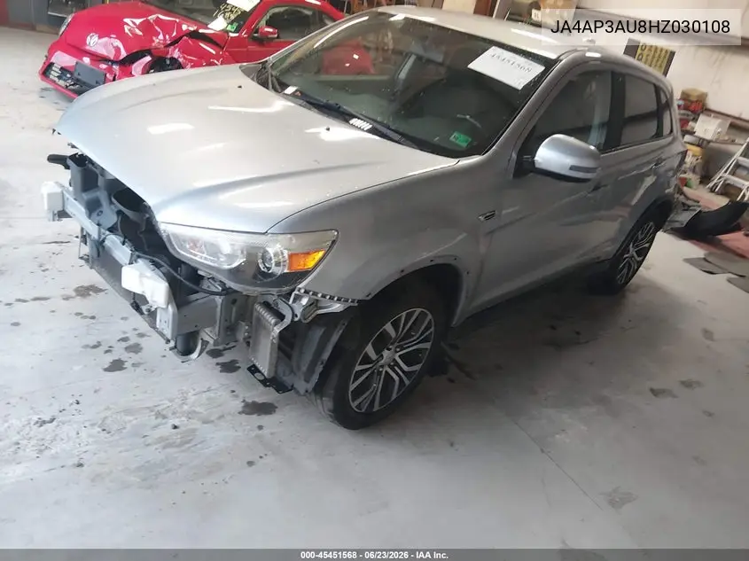 2017 Mitsubishi Outlander Sport 2.0 Es/2.0 Le VIN: JA4AP3AU8HZ030108 Lot: 45451568