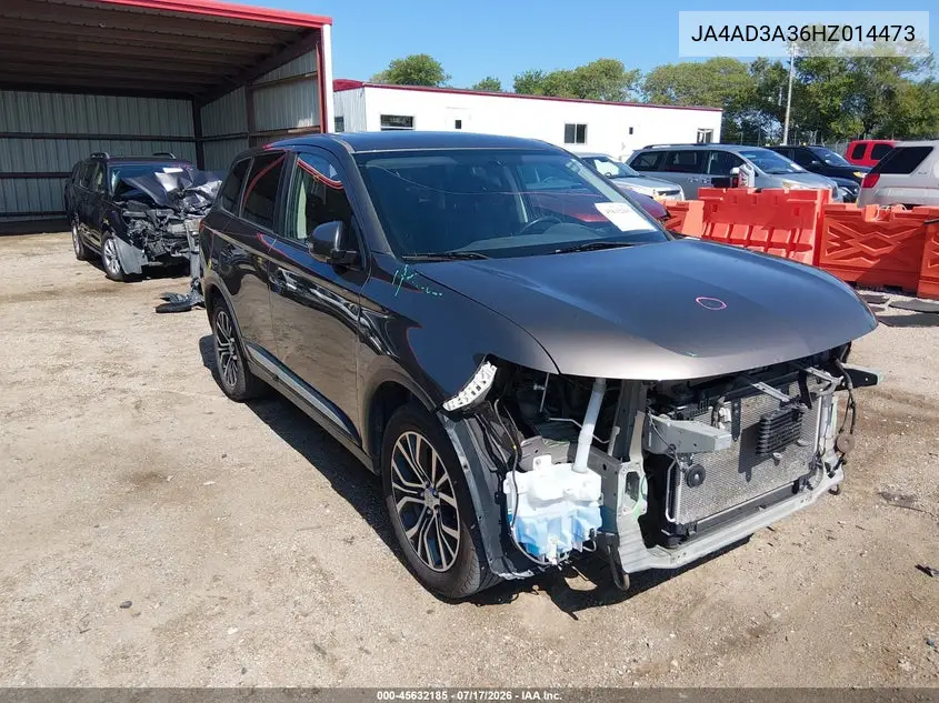 2017 Mitsubishi Outlander Se/Sel VIN: JA4AD3A36HZ014473 Lot: 45632185