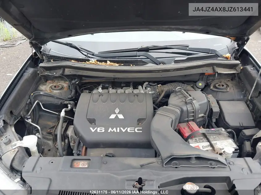 2018 Mitsubishi Outlander Gt VIN: JA4JZ4AX8JZ613441 Lot: 12631175