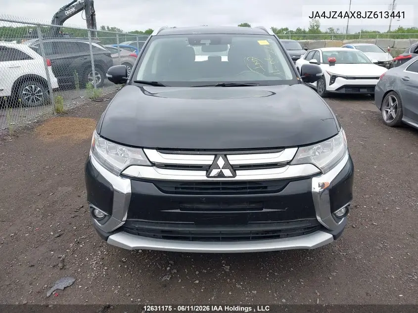2018 Mitsubishi Outlander Gt VIN: JA4JZ4AX8JZ613441 Lot: 12631175
